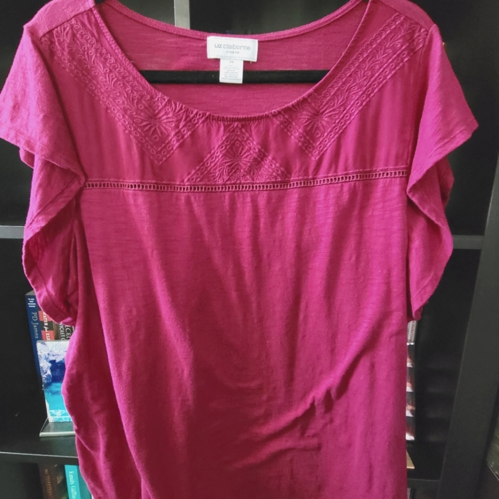 Women's Liz Claiborne Pink Shirt